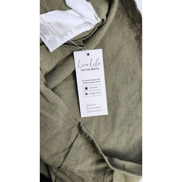 Cupshe Green Women's Medium Beach Shorts, NWT - Picture 6 of 8